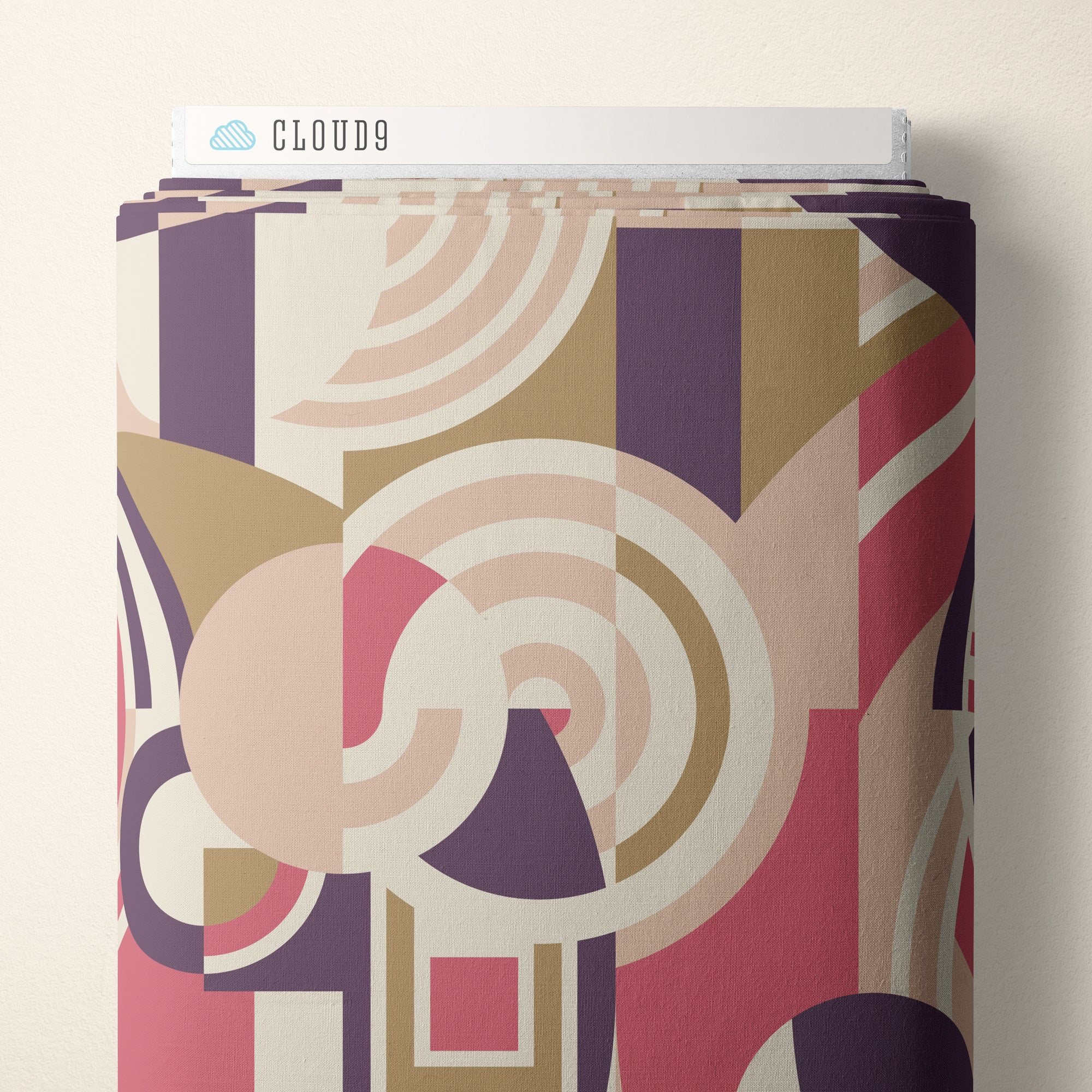 American Bold | Hoffman - Pink/Purple by Frank Lloyd Wright for Cloud9 | 228681 | 100% Organic Cotton