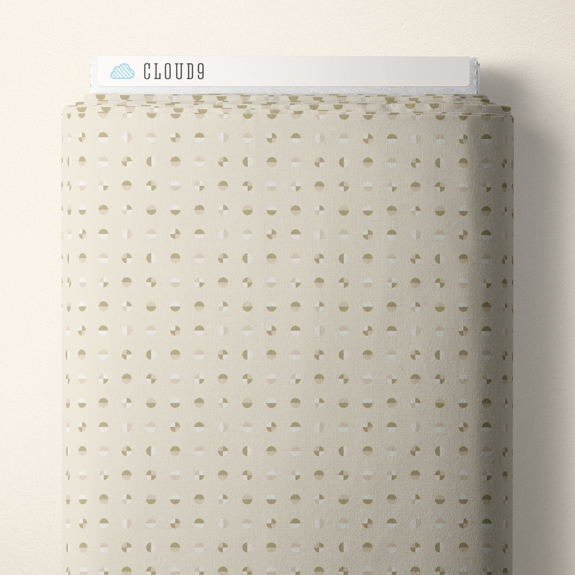 American Bold | Circular - Oyster Shell by Frank Lloyd Wright for Cloud9 | 228702 | 100% Organic Cotton