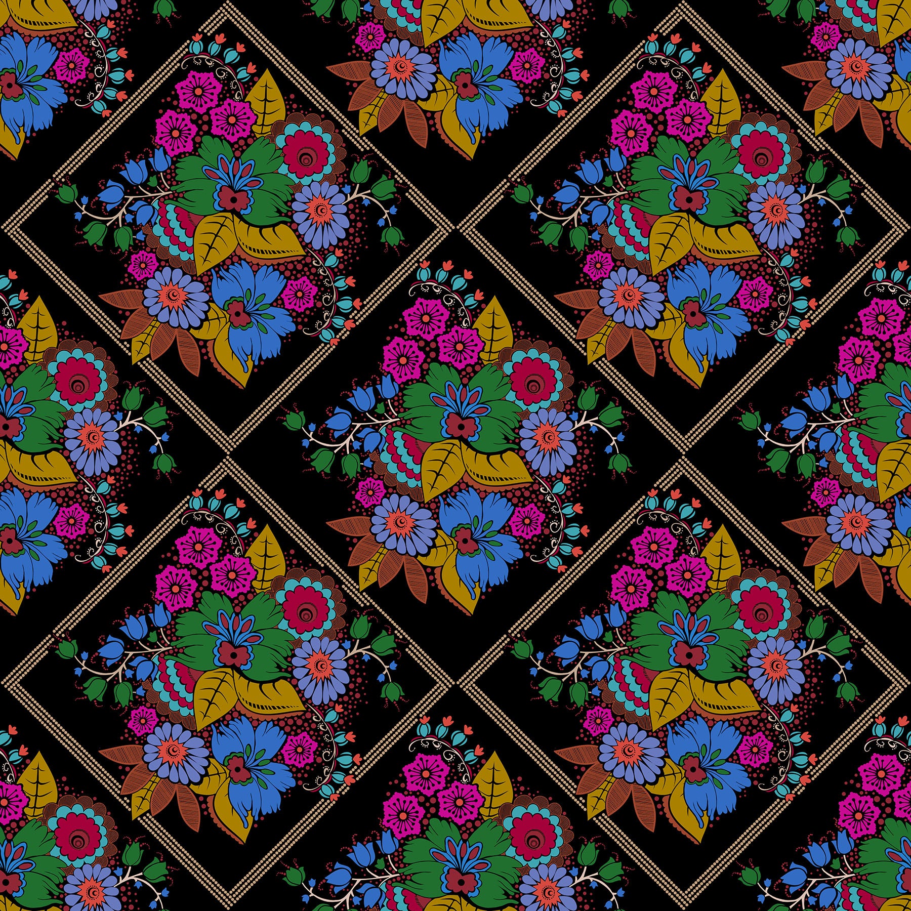 Diamond Dance | 108" Wide Backing by Anna Maria Textiles (Backings No. 3) | BAMT162-99