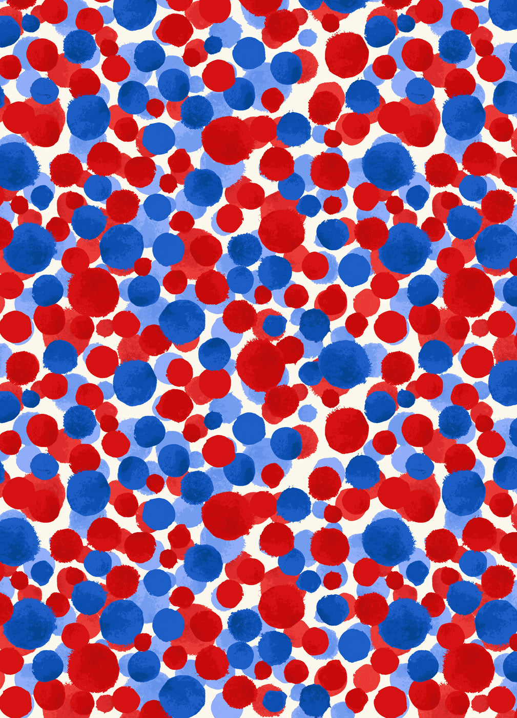 Bumbleberries - Red White & Blue Multi (BB037) by Lewis & Irene - Cotton Blender