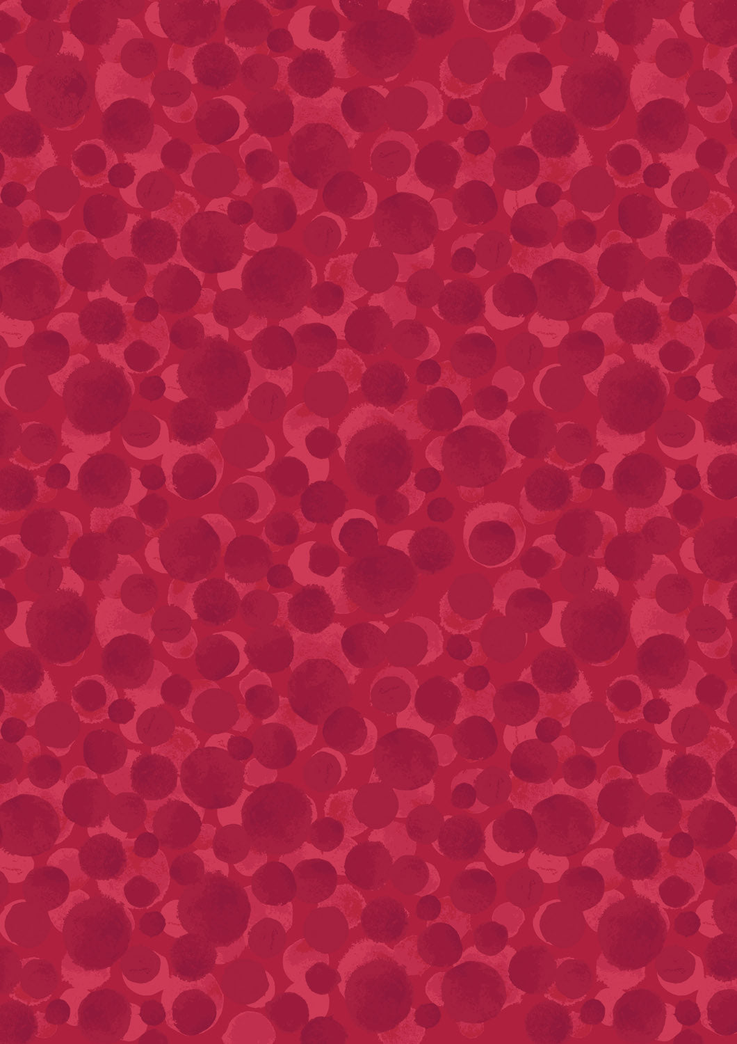 Bumbleberries Flannel | Cosy Red by Lewis & Irene | BBF08 | 100% Cotton Flannel