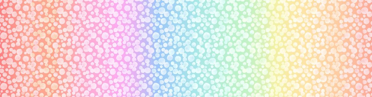 Bumbleberries - Pastel Rainbow Ombre (BBOM1) by Lewis & Irene - Cotton Blender