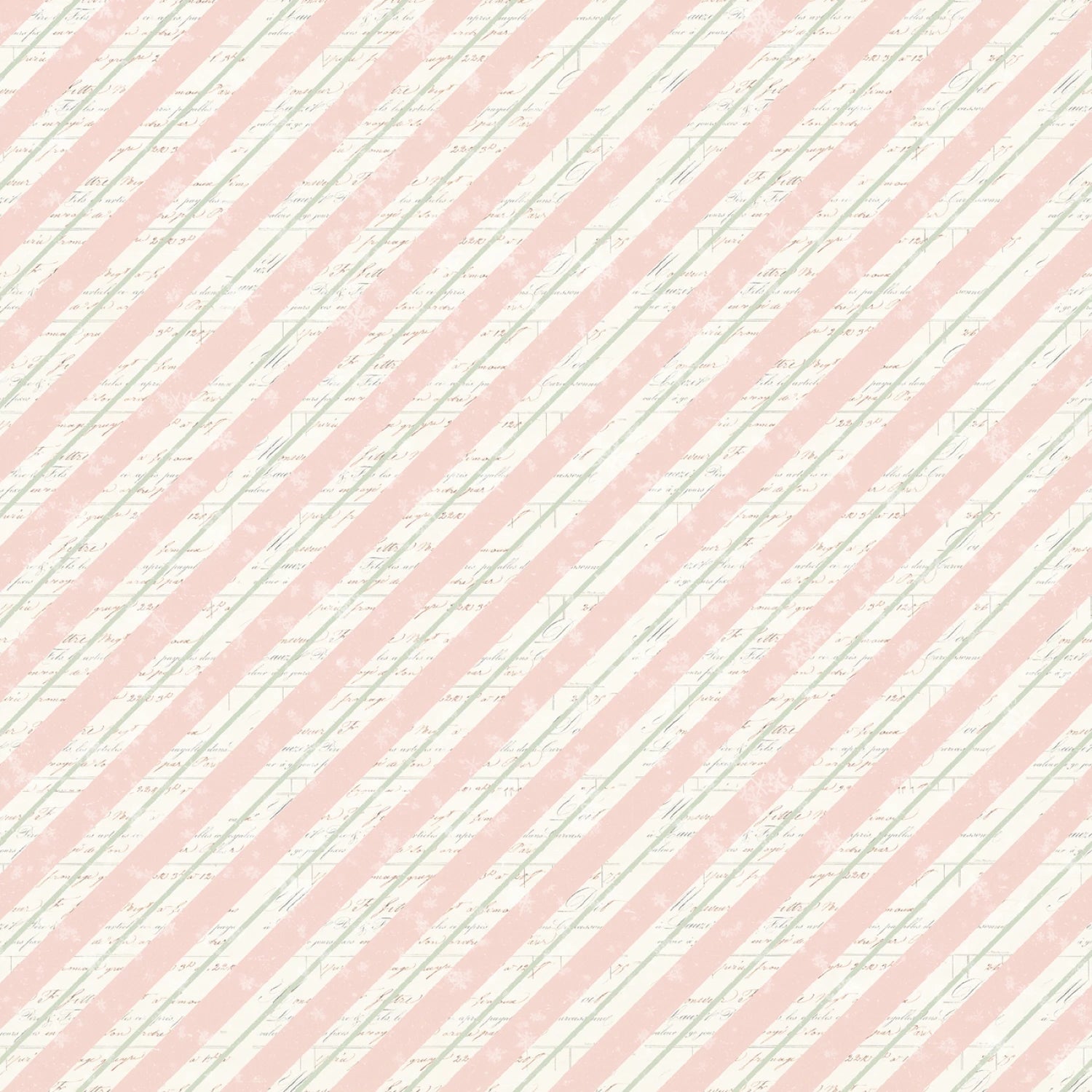 Christmas Magic | Bias Stripe Pink by Frank Garcia for Blank Quilting | 2024-22