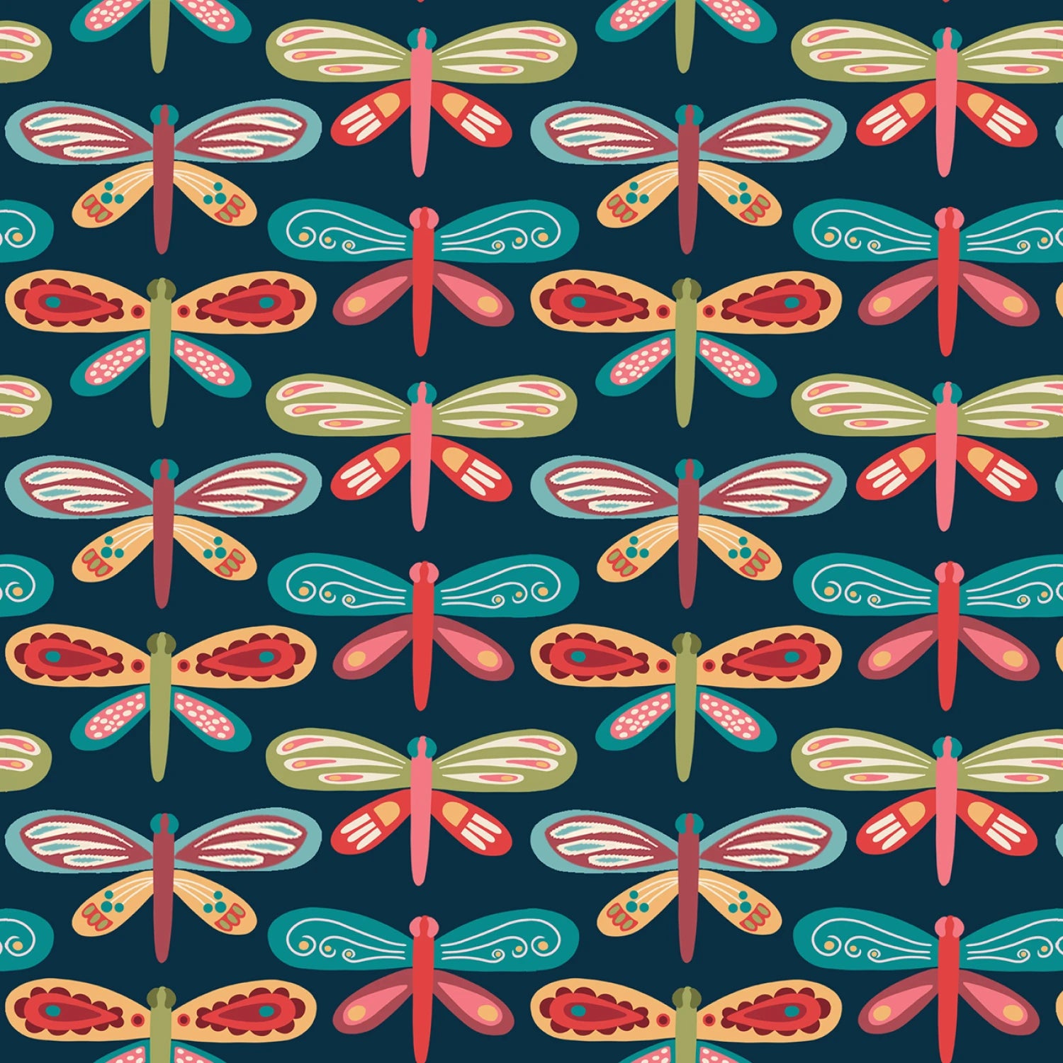 Lake Night Serenade | Navy Butterflies by Bienvenido for Blank Quilting | 4306-77