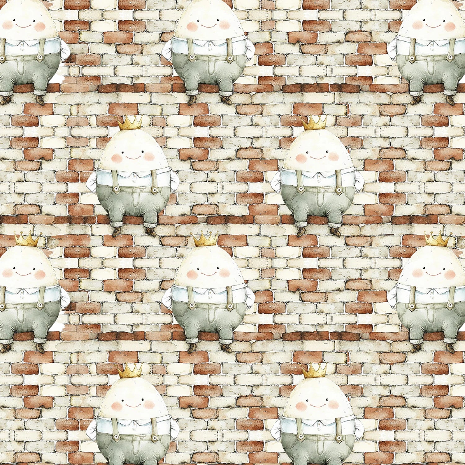 Nursery Rhyme Time | Humpty Dumpty Ivory by Oleander Studio for Blank Quilting | 4839-41
