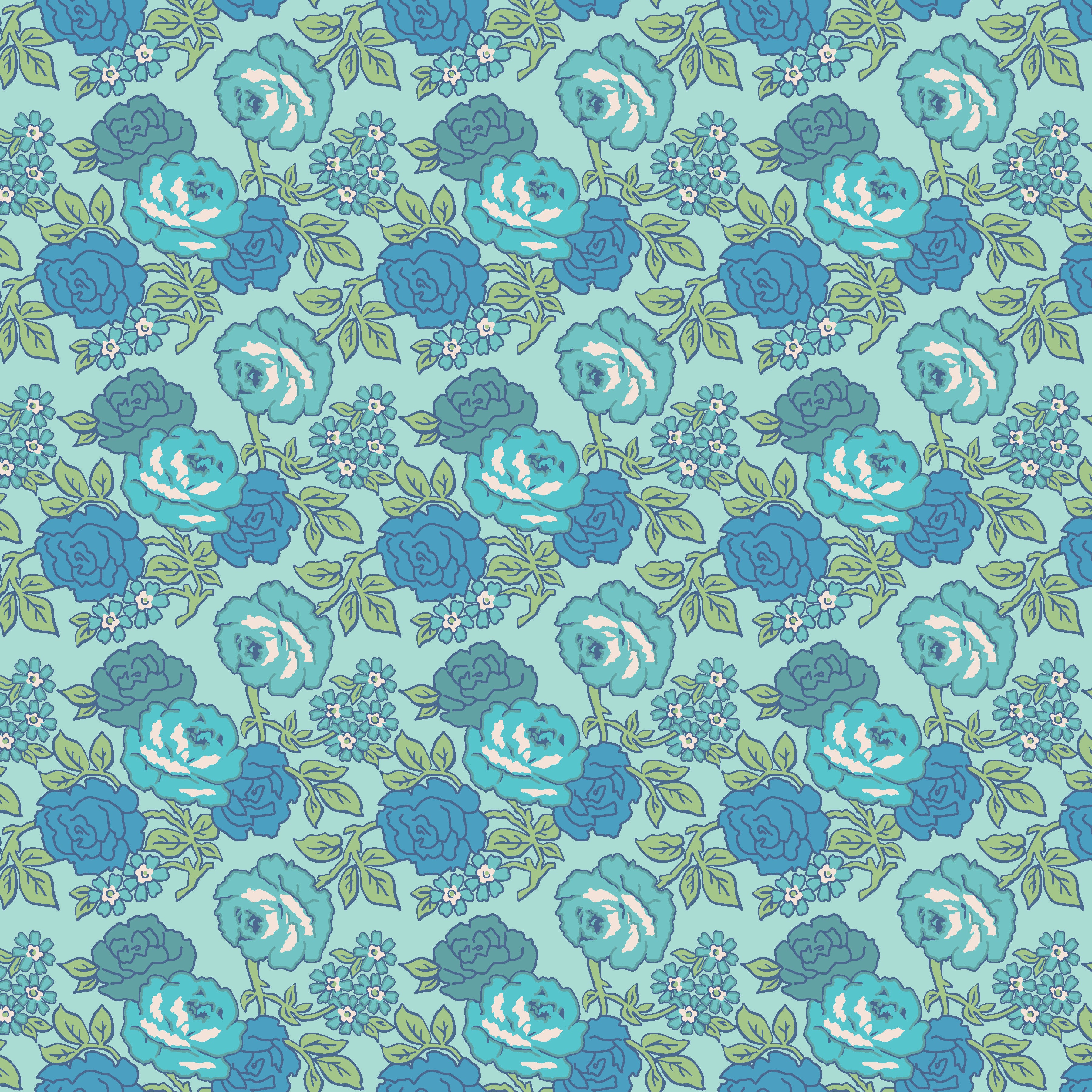 Flea Market | Roses Songbird by Lori Holt for Riley Blake | C10210-SONGBIRD