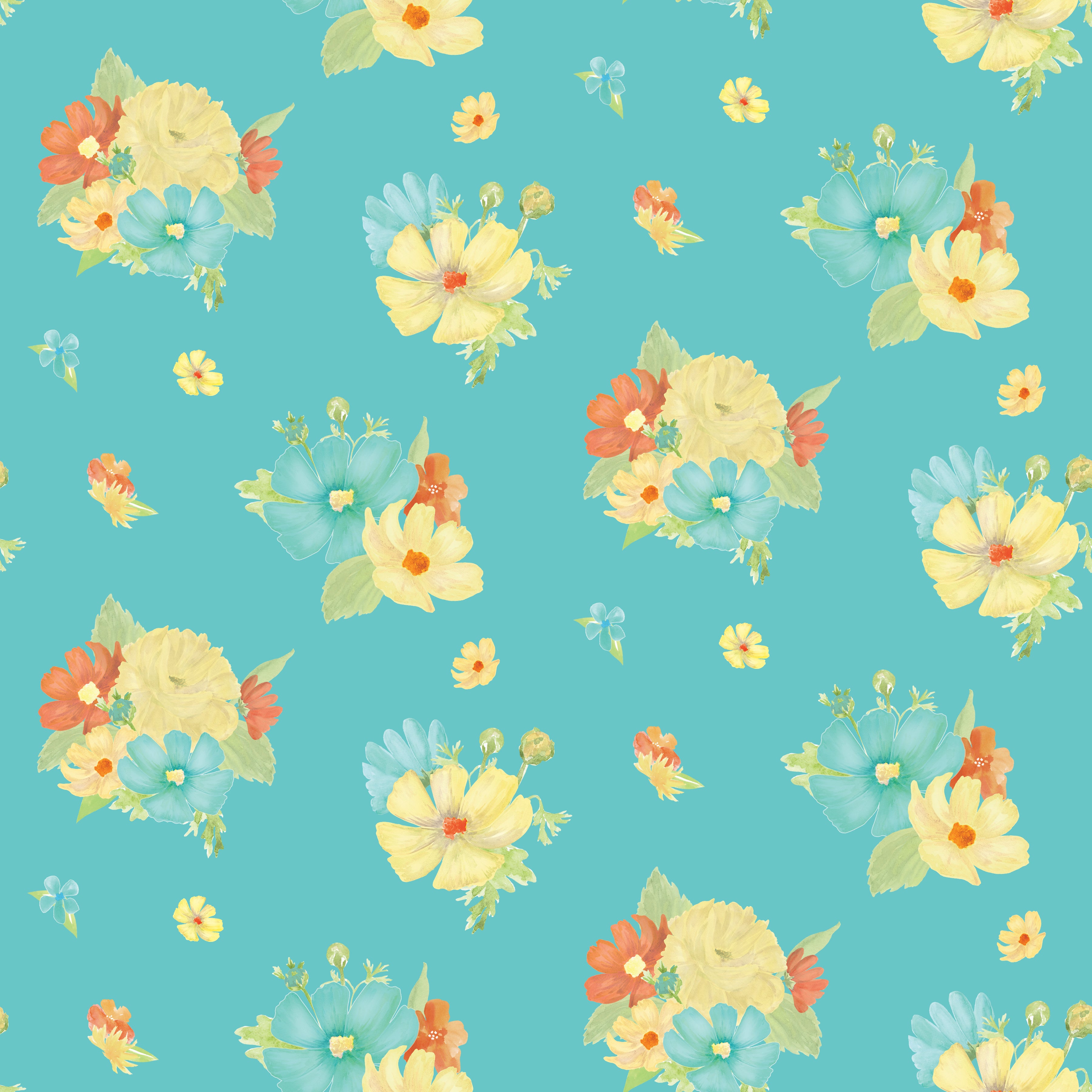 Happy At Home | Main Aqua by Tara Reed for Riley Blake | C13700-AQUA