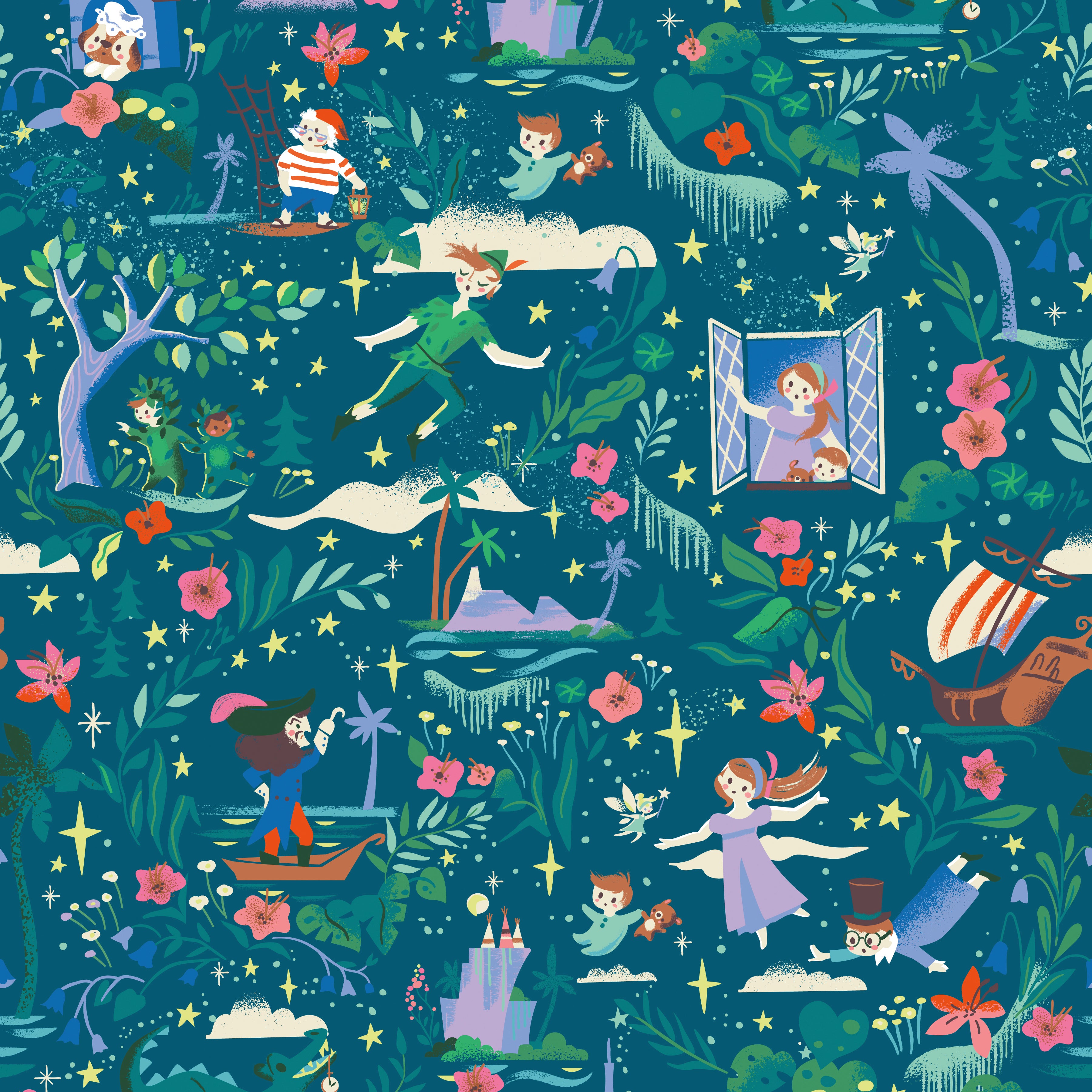 Forever Neverland | 10" Square Pack by Jill Howarth for Riley Blake | 42 pcs