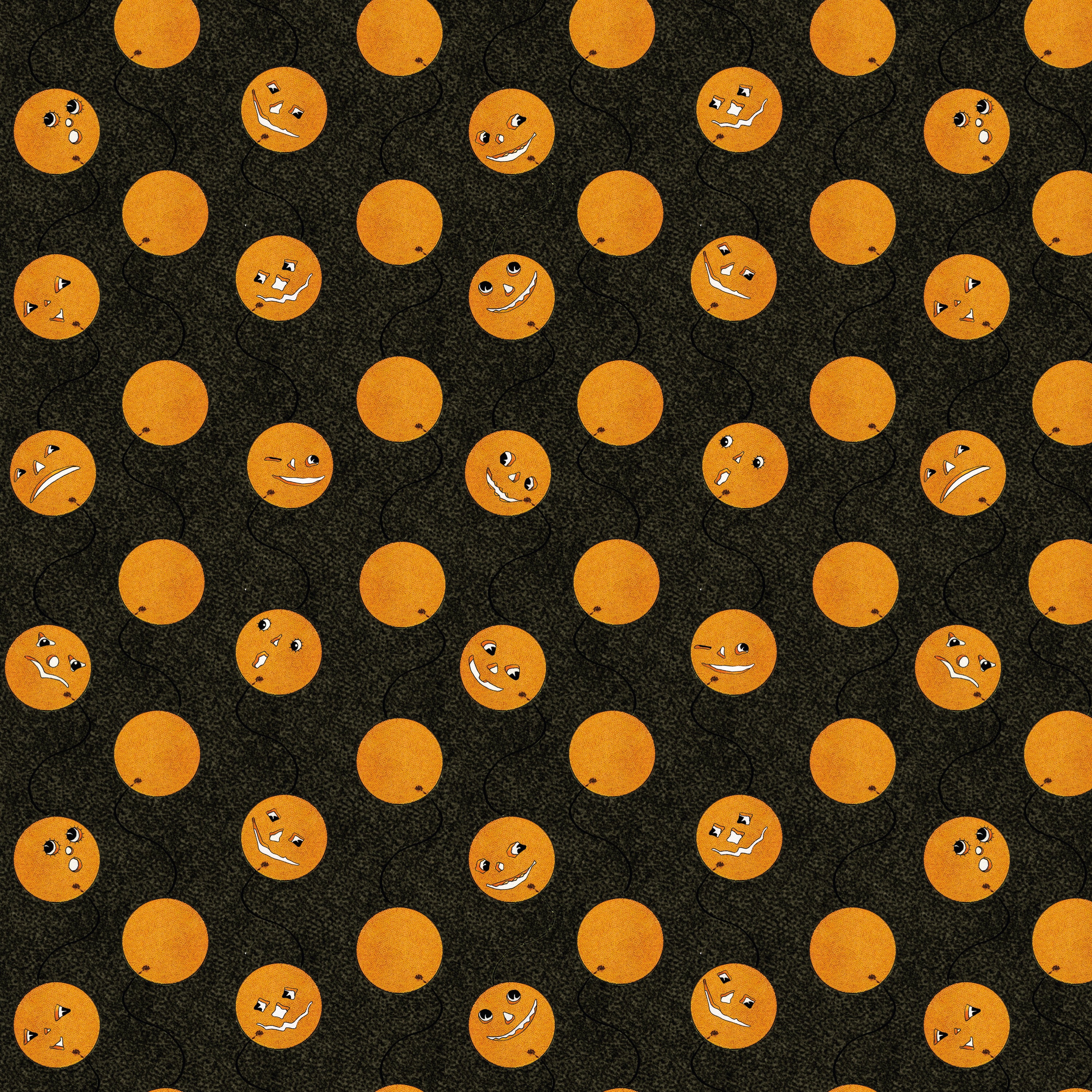 Costume Maker's Act II | Jack-O-Lantern Balloons Black by J. Wecker Frisch for Riley Blake | C16007-BLACK