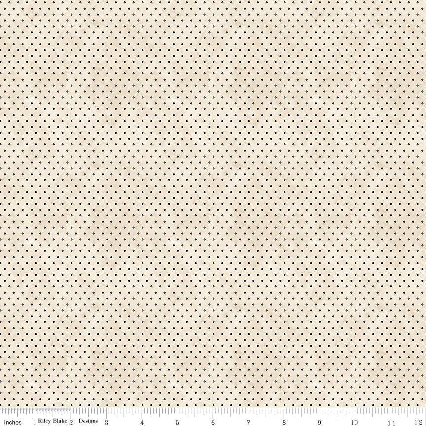 Ghoul Friends | Dots Cream by Teresa Kogut for Riley Blake | C16057-CREAM