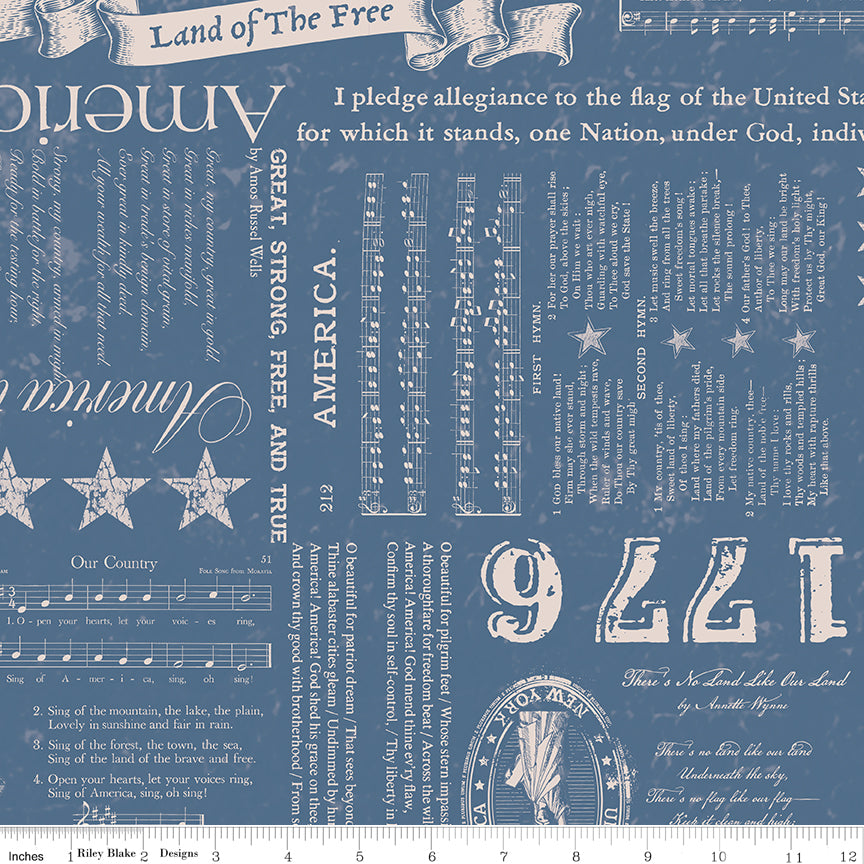 Americana | Liberty Denim by Lori Holt for Riley Blake | C16080-DENIM