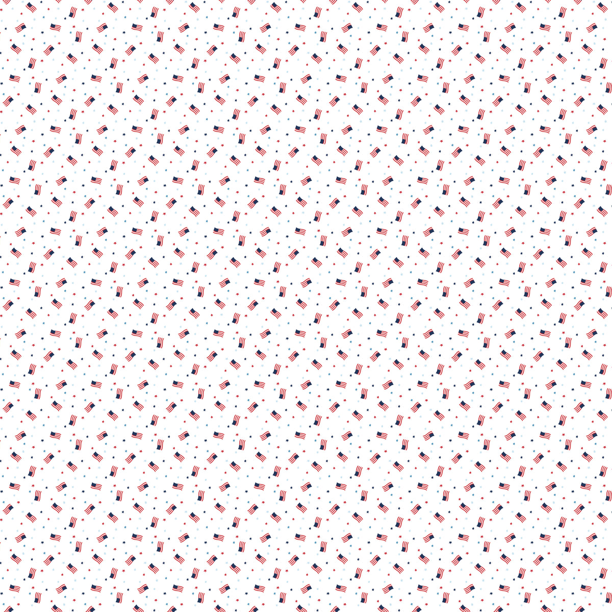 Seasonal Basics | Grand Ol' Flag White by Christopher Thomspon | C767-WHITE