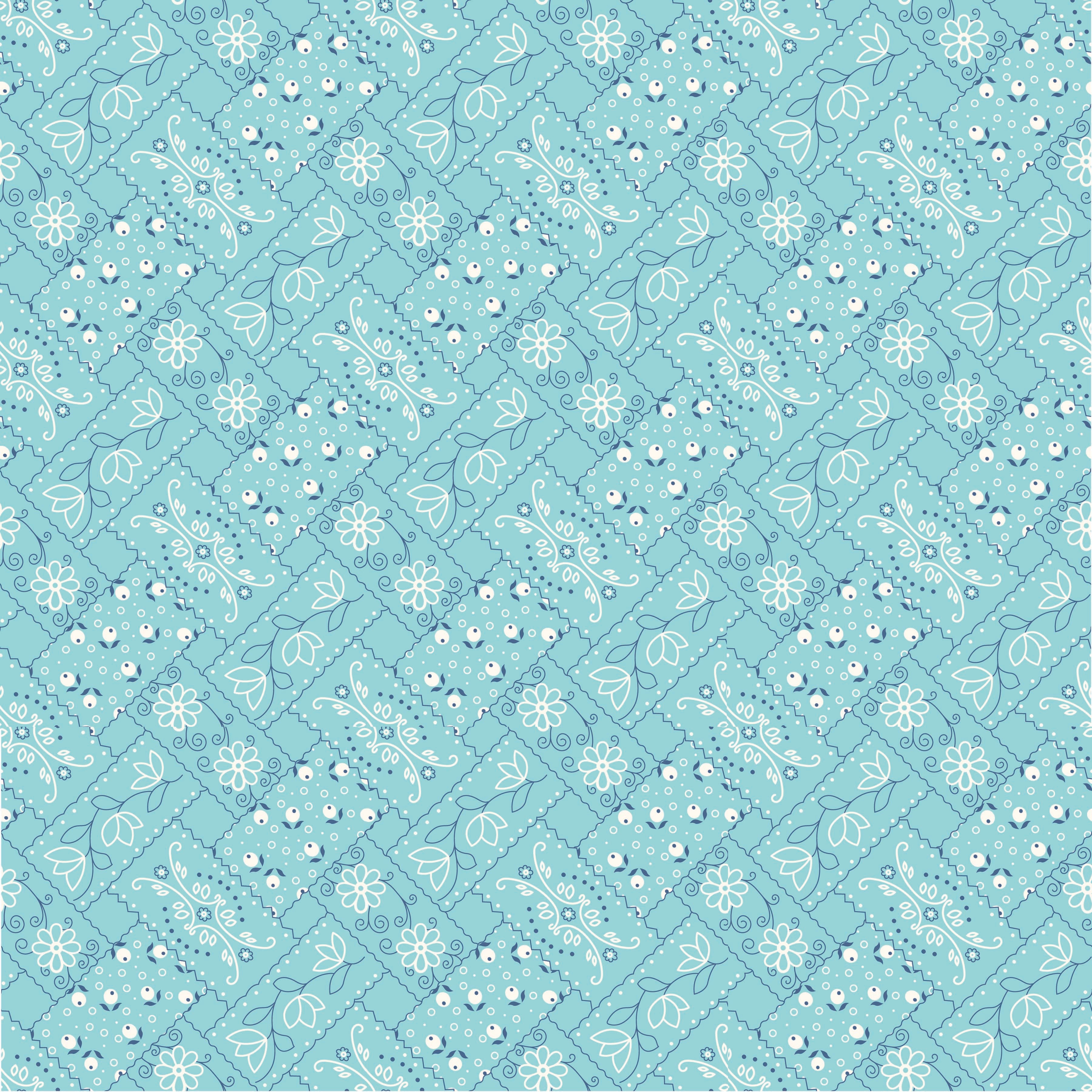 Farm Girl Vintage | Bandana Aqua by Lori Holt for Riley Blake | C7874-AQUA