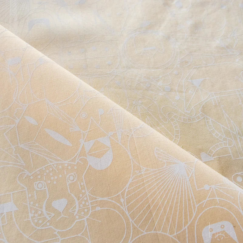End Papers | Cream by Charley Harper for Birch Fabrics | CH-300-CREAM | 100% Organic Cotton