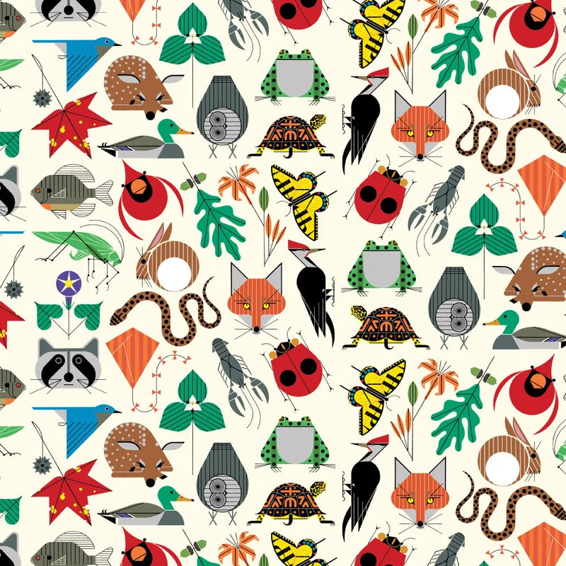 Iconic Vol. 2 | Small Space for All Species by Charley Harper for Birch Fabrics | CH-410 | 100% Organic Cotton