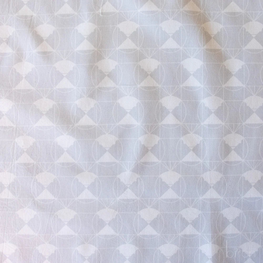 End Papers | Chickadee Snow by Charley Harper for Birch Fabrics | CH-436-SNOW | 100% Organic Cotton