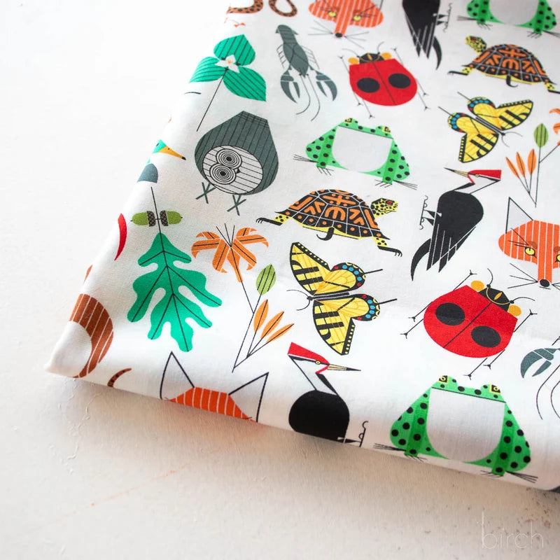 Iconic Vol. 2 | Small Space for All Species by Charley Harper for Birch Fabrics | CH-410 | 100% Organic Cotton