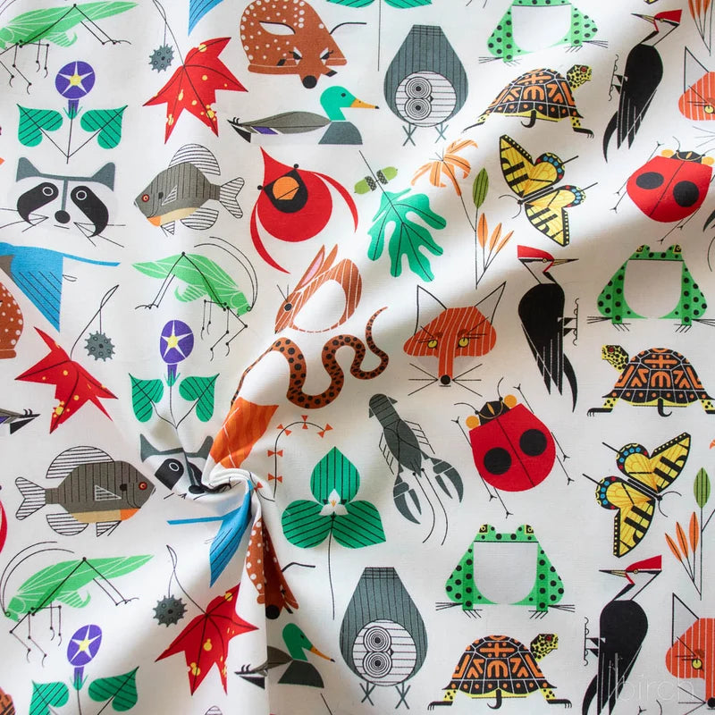 Iconic Vol. 2 | Small Space for All Species by Charley Harper for Birch Fabrics | CH-410 | 100% Organic Cotton
