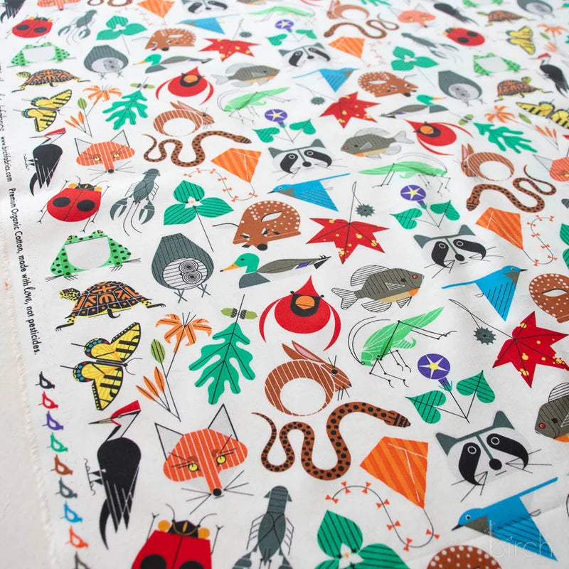 Iconic Vol. 2 | Small Space for All Species by Charley Harper for Birch Fabrics | CH-410 | 100% Organic Cotton