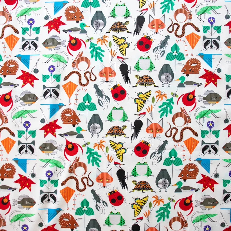 Iconic Vol. 2 | Small Space for All Species by Charley Harper for Birch Fabrics | CH-410 | 100% Organic Cotton