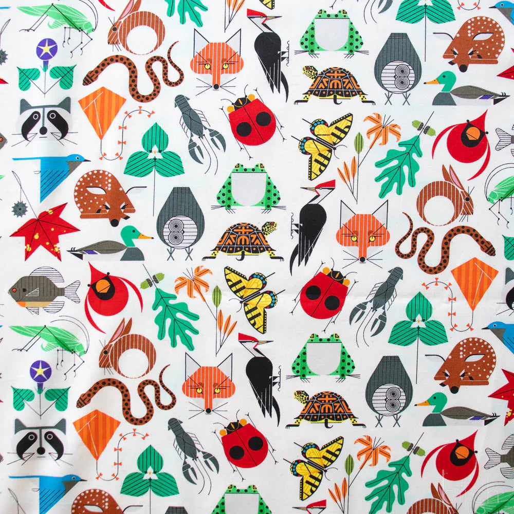 Iconic Vol. 2 | Small Space for All Species by Charley Harper for Birch Fabrics | CH-410 | 100% Organic Cotton