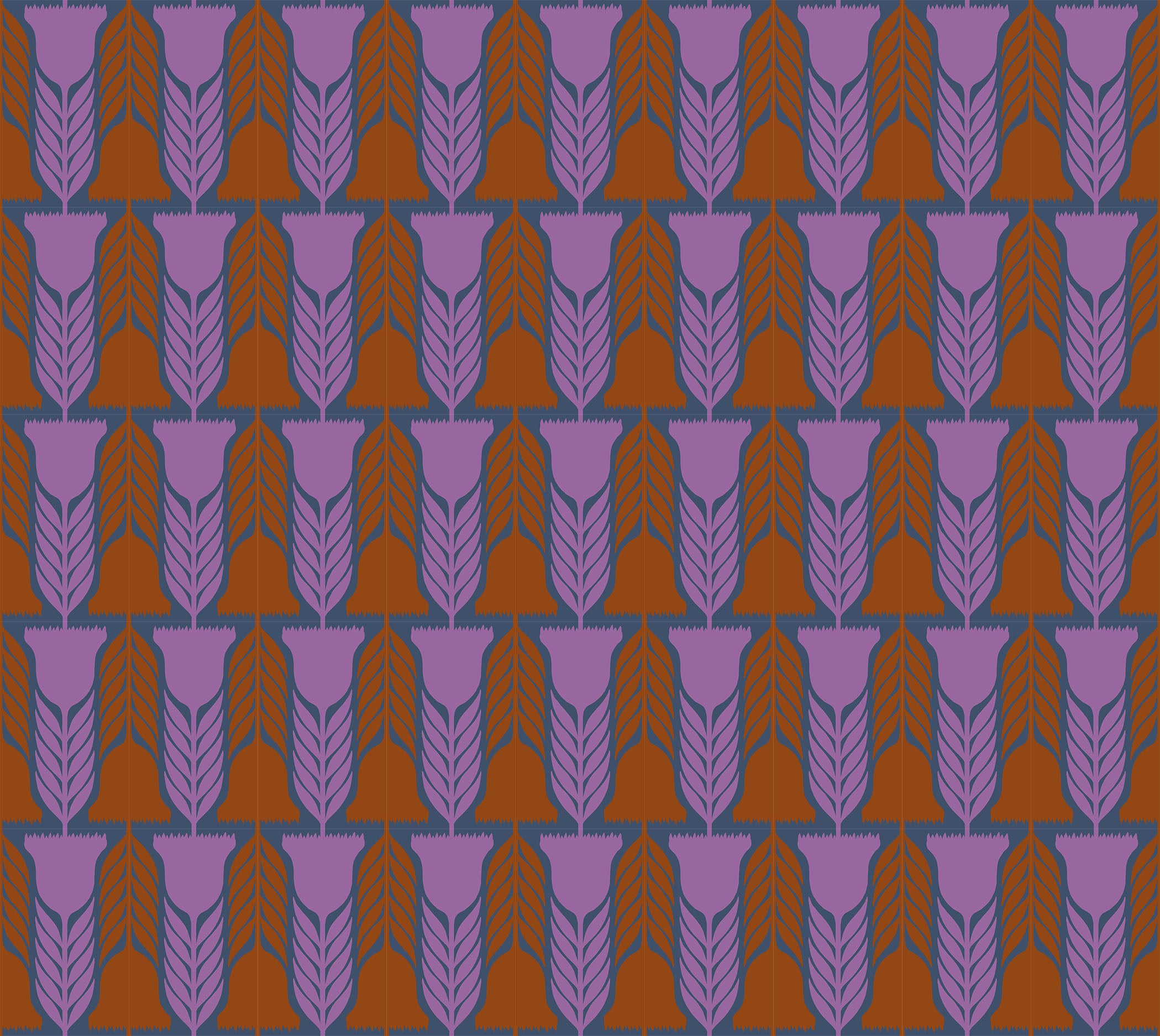 Silhouette | Heritage - Denim by Anna Maria Textiles | Linen/Cotton Blend Fabric