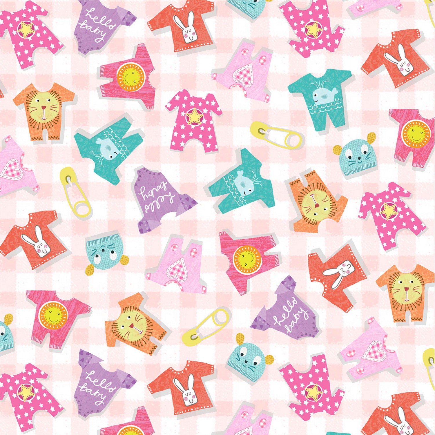 Baby Love - Pink Rompers by Tracy Cottingham for Michael Miller Fabrics