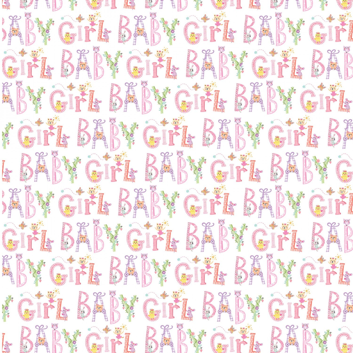 Baby Love - Welcome Baby Girl by Tracy Cottingham for Michael Miller Fabrics