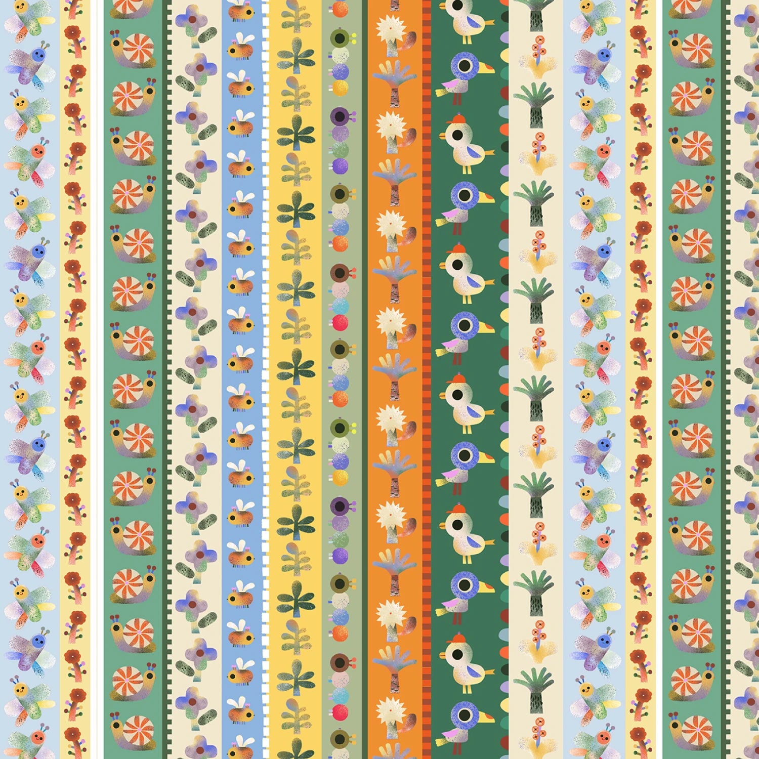 See Ya Later Alligator | Alligator Stripe - Multi by Michael Miller Fabrics | DCX12556-MULT