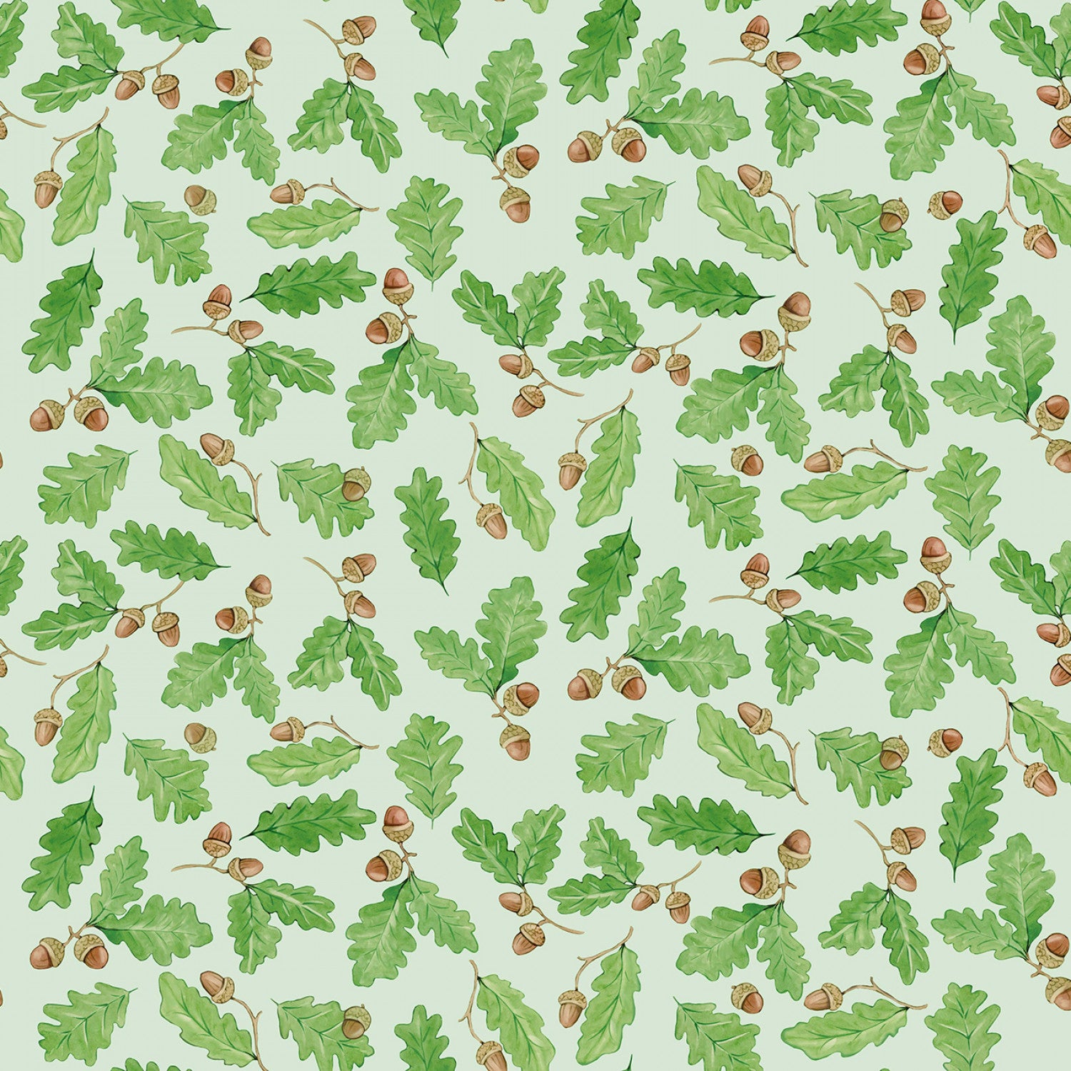 From Little Acorns | Little Acorns - Mist by Louise Nisbet for Michael Miller Fabrics | DDC12421-MIST
