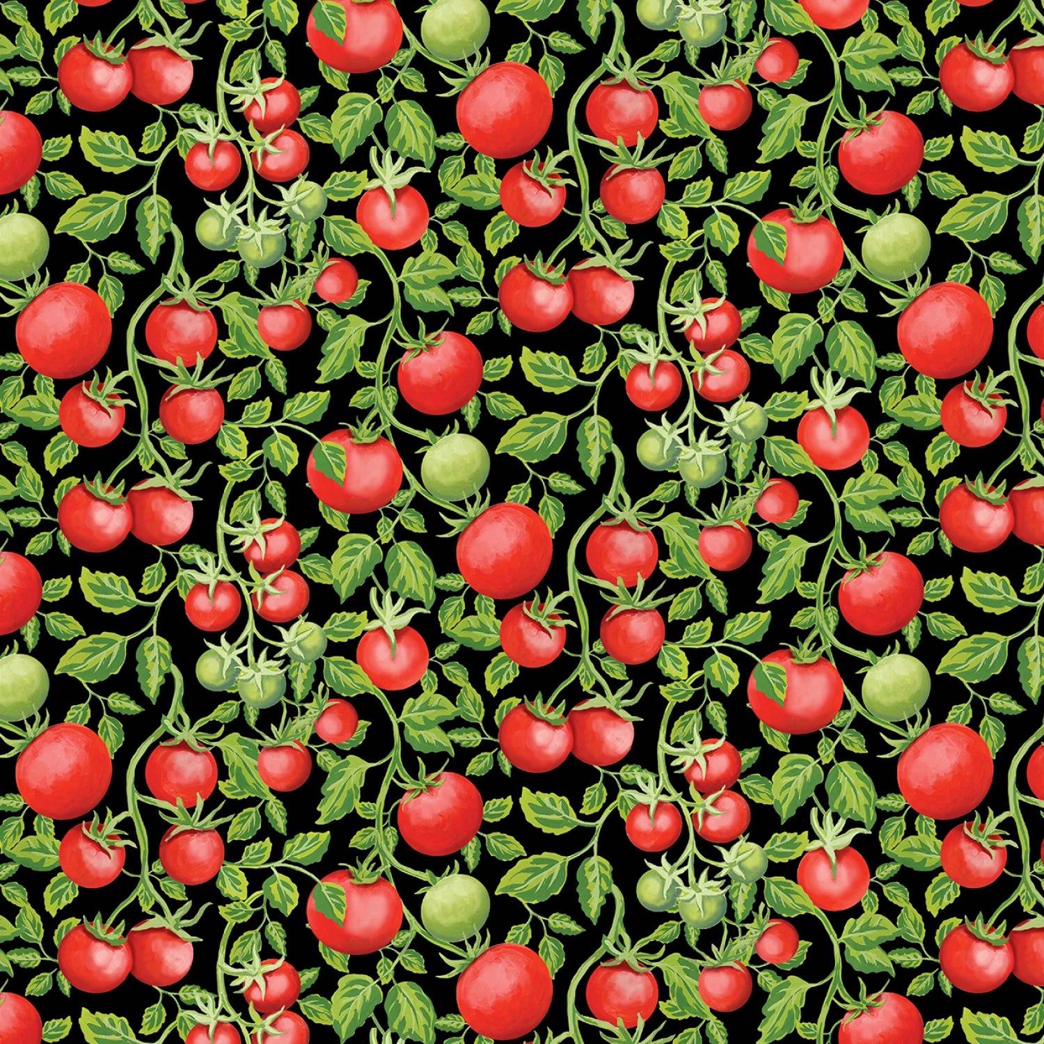 Nonna's Table | Black Nonna's Harvest  by Louise Nisbet for Michael Miller Fabrics | DDC12896-BLAC