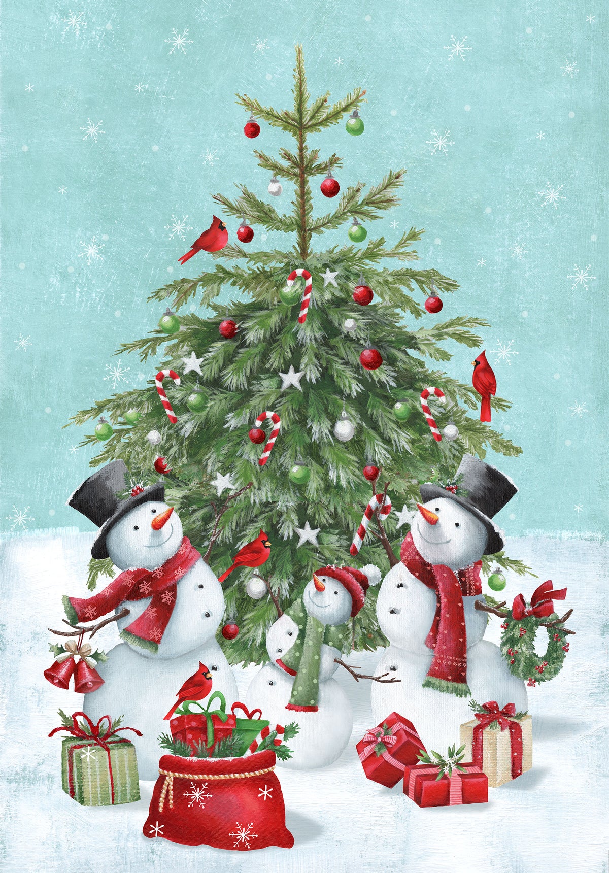 Holly Jolly | Snowman 30" Panel by EML Studio for Northcott | DP28811-64