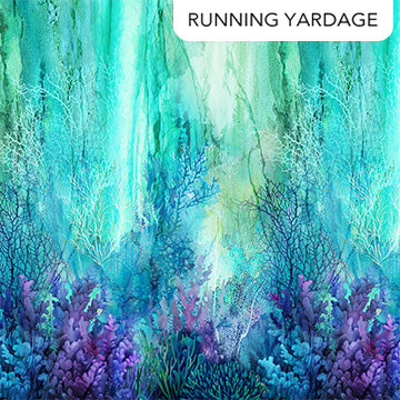 Coral Reef | Ombre Turquoise Multi by Deborah Edwards & Melanie Samra for Northcott | DP28876-66
