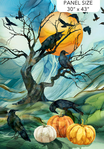 Raven's Call | 30" Panel - Teal Multi by Deborah Edwards & Melanie Samra | DP28945-66
