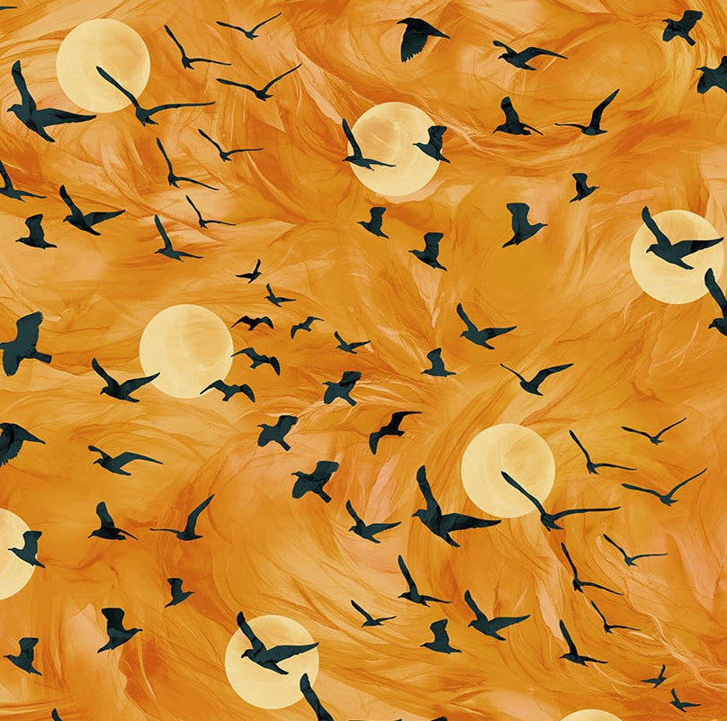Raven's Call | Flying Ravens - Orange by Deborah Edwards & Melanie Samra | DP28948-54