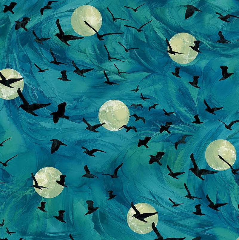 Raven's Call | Flying Ravens - Teal by Deborah Edwards & Melanie Samra | DP28948-66