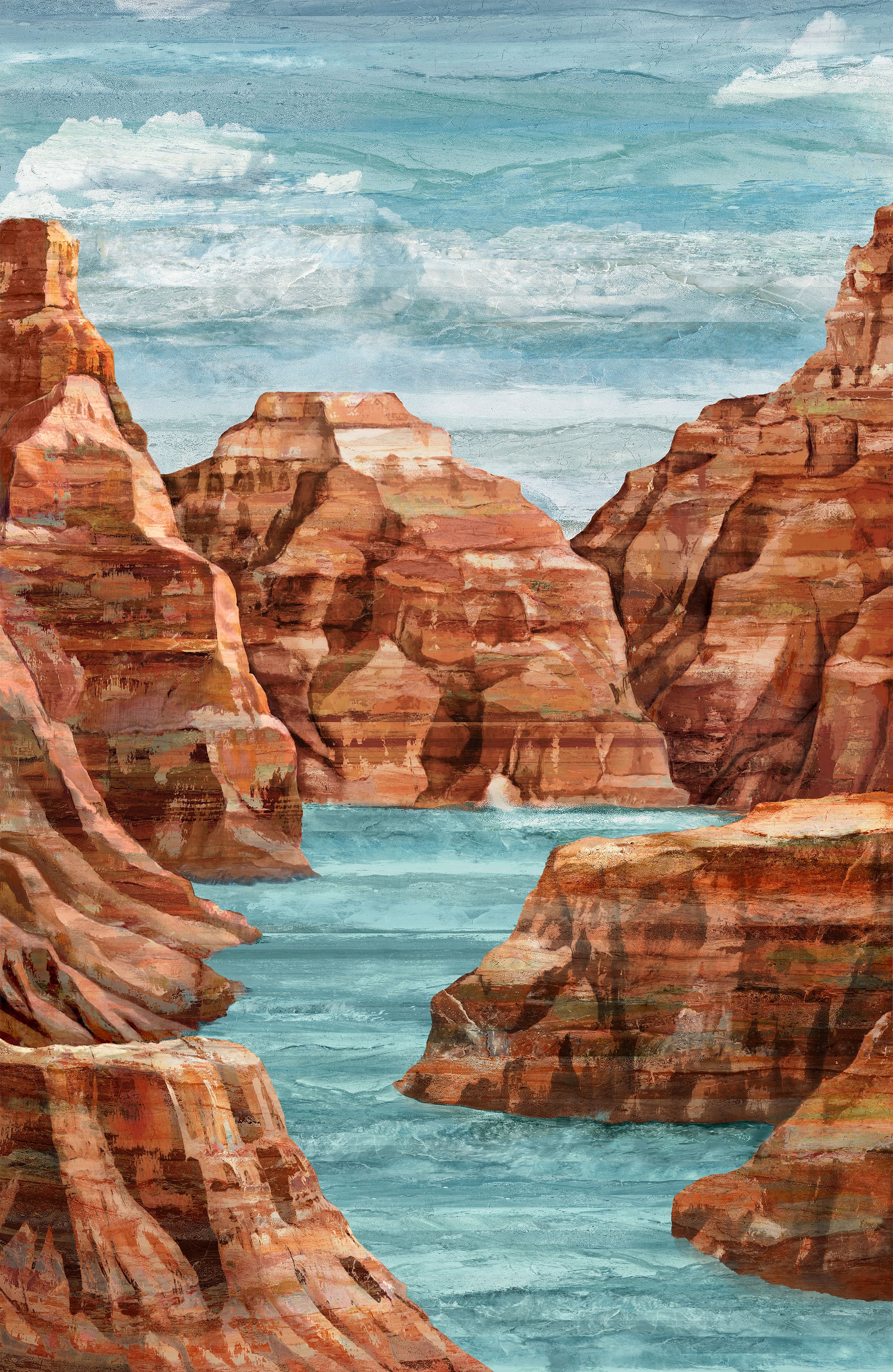 Canyon - Stonehenge | 28" Canyon Panel by Deborah Edwards for Northcott | DP29141-44