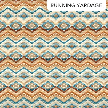 Canyon - Stonehenge | Navaho Stripe - Blue Multi by Deborah Edwards for Northcott | DP29142-34