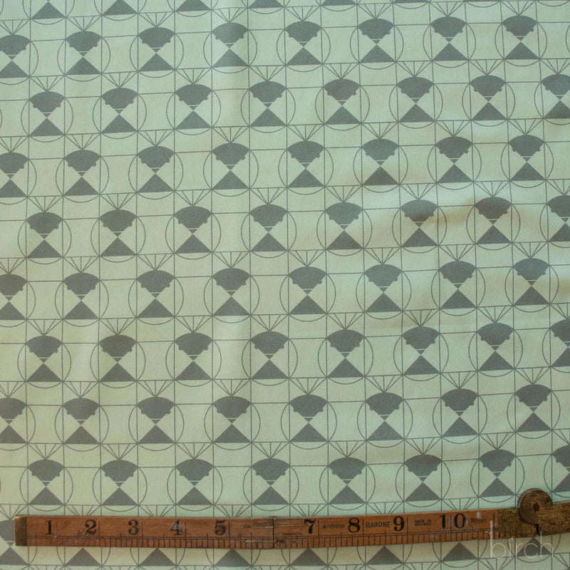 End Papers | Chickadee Jade by Charley Harper for Birch Fabrics | CH-436-JADE | 100% Organic Cotton