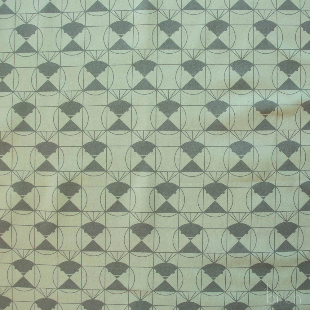 End Papers | Chickadee Jade by Charley Harper for Birch Fabrics | CH-436-JADE | 100% Organic Cotton