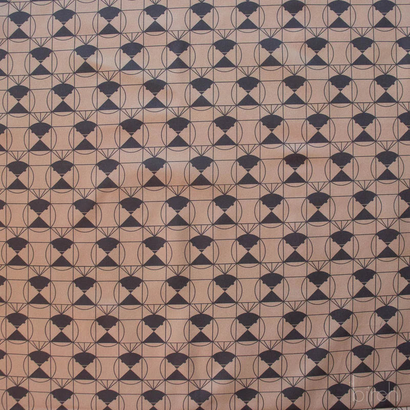 End Papers | Chickadee Driftwood by Charley Harper for Birch Fabrics | CH-436-DRIFTWOOD | 100% Organic Cotton