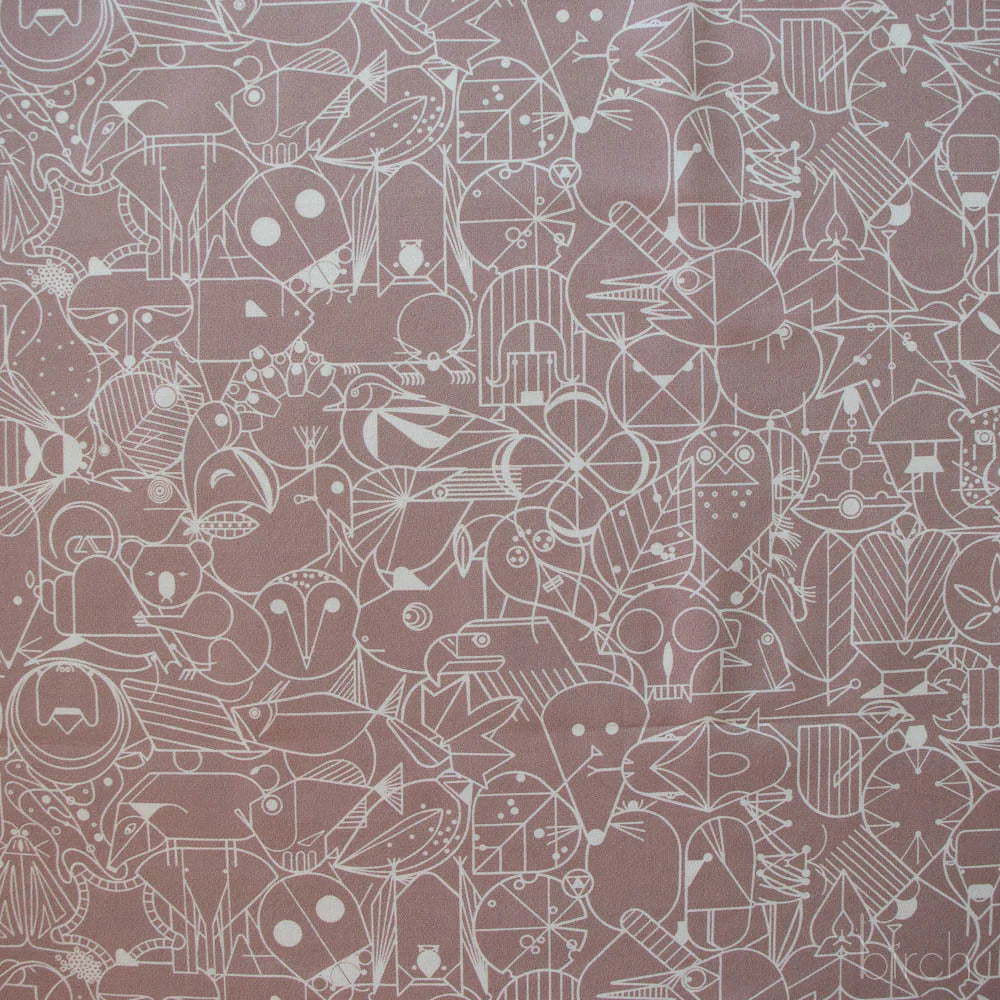 End Papers | Pebble by Charley Harper for Birch Fabrics | CH-300-PEBBLE | 100% Organic Cotton