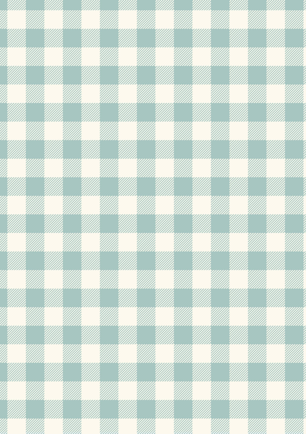 Country Comforts Flannel | Buffalo Check - Duck Egg by Lewis & Irene | F1A | 100% Cotton Flannel