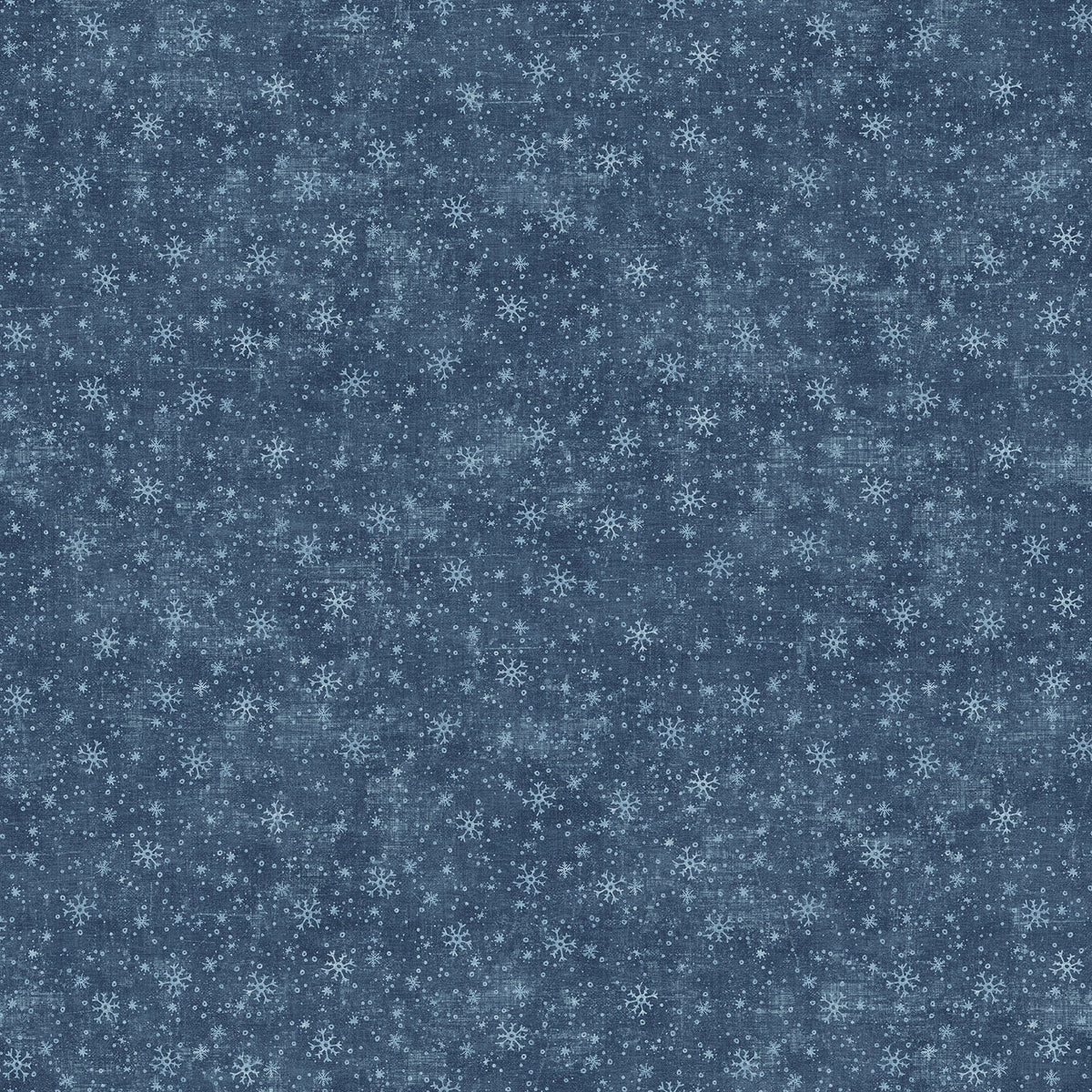 Village Folk Flannel | Snowflake - Blue by Northcott Studio | F28828-44 | 100% Cotton Flannel