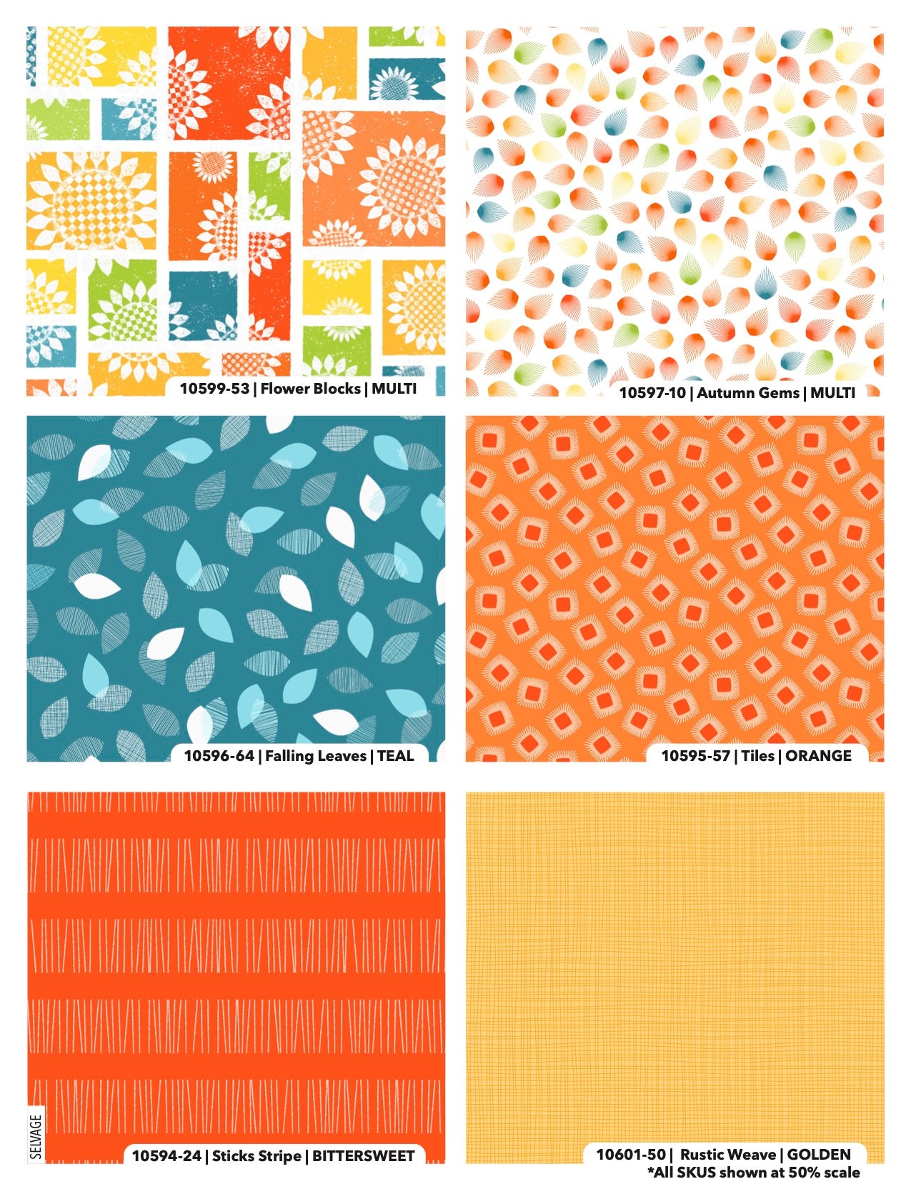 Fall Color | 5" Charm Pack by Patrick Lose for Northcott Fabrics | 42 pcs