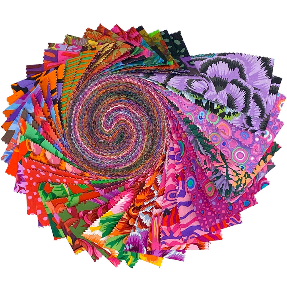 August 2025 | 2.5" Design Roll - Hot by Kaffe Fassett Collective for FreeSpirit | 40 pcs
