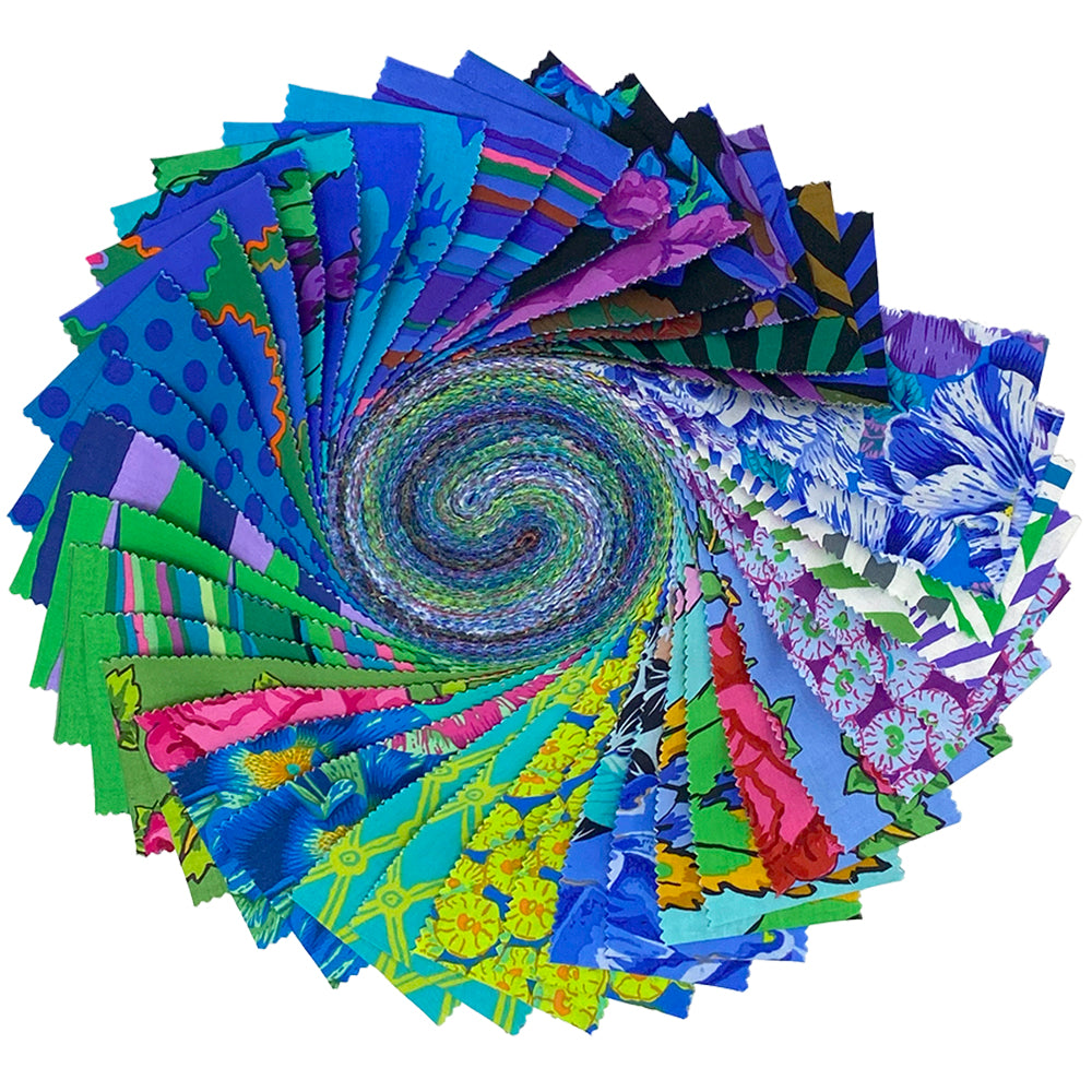 February 2026 | 2.5" Strip Roll - Cool by Kaffe Fassett Collective for FreeSpirit | 40 pcs