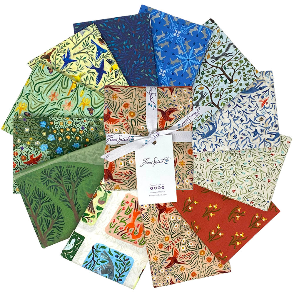 Backyard Wonder | Fat Quarter Bundle by Adam Trest for FreeSpirit | 12 pcs