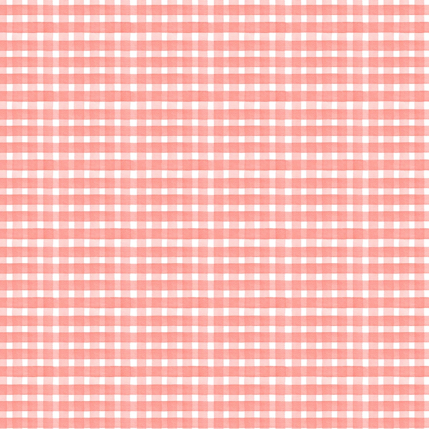 Farmer's Market | Gingham - Coral by Deane Beesley for P&B Textiles | FMAR6283-RO