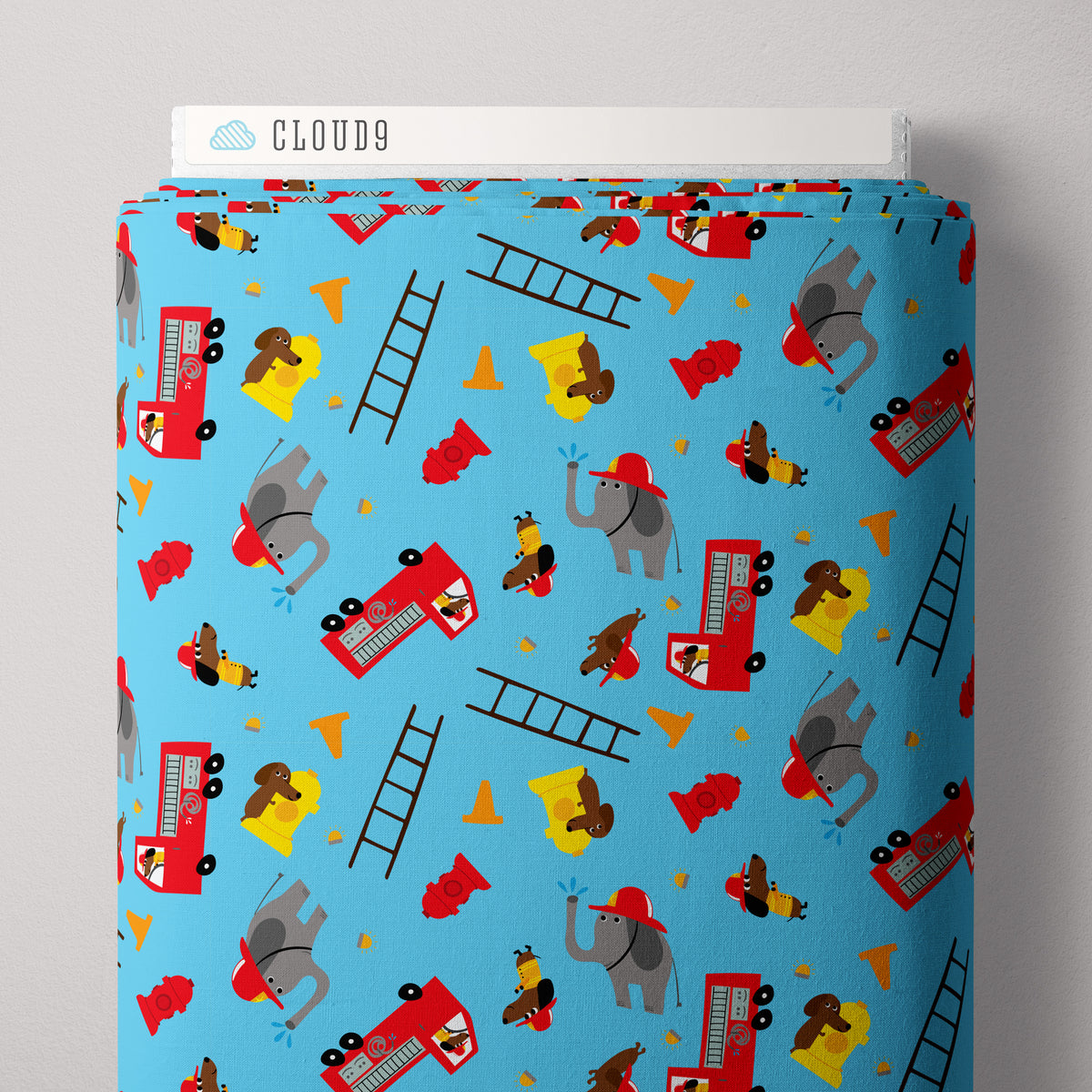 Fire! Fire! Fire! | Fire Friends by Loo McNulty for Cloud9 | 228303-X | 100% Organic Cotton